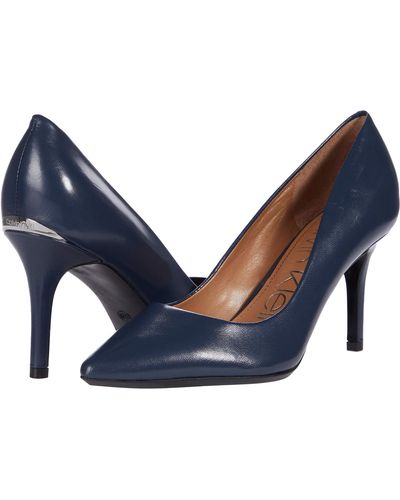 Calvin Klein Gayle Pointed-Toe Pumps - Natural