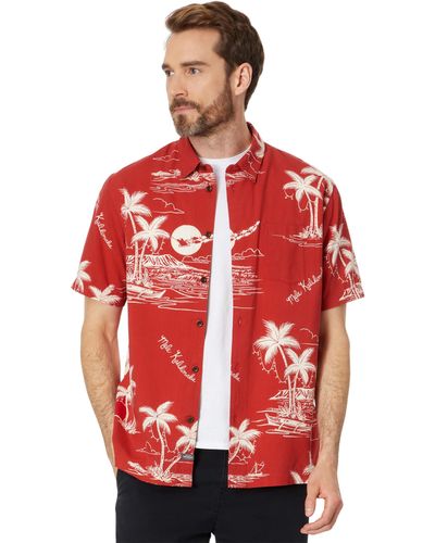 Quiksilver Ahi Holiday Short Sleeve Woven - Red