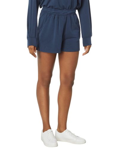 Sundry Shorts With Slits - Blue