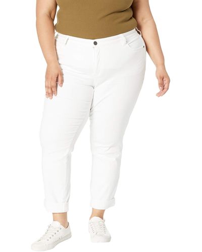 Kut From The Kloth Plus Size Catherine Boyfriend In Optic White