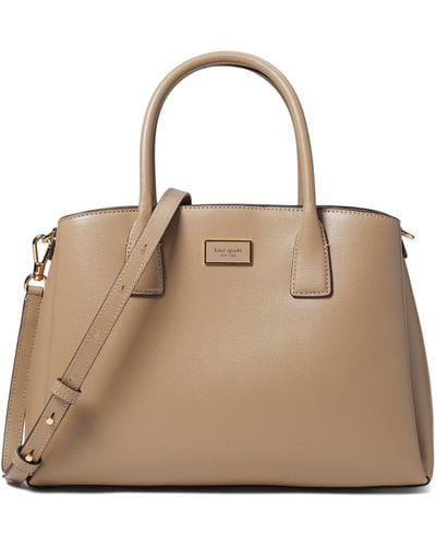 Kate Spade Serena Saffiano Leather Satchel - Natural