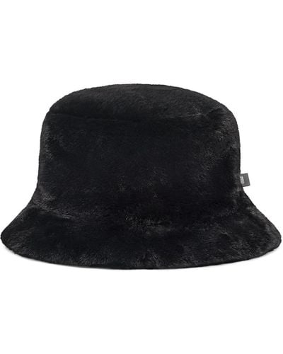 UGG Faux Fur Bucket Hat - Black
