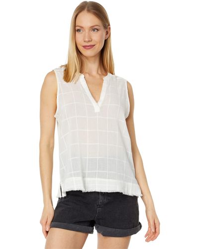 Carve Designs Dylan Textured Tank - White