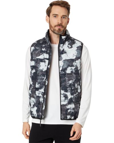 Champion All Over Print Puffer Vest - Blue