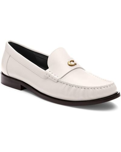 COACH Jolene Leather Loafer - White
