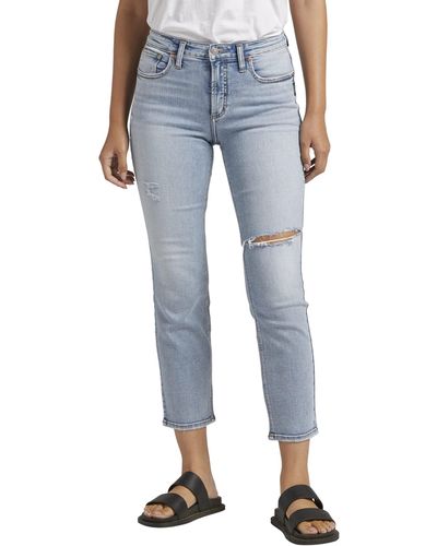 Silver Jeans Co. Most Wanted Mid-rise Ankle Jeans L63424ecf139 - Blue