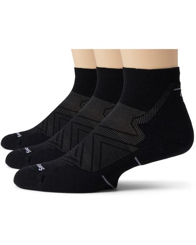 Smartwool Run Targeted Cushion Ankle Socks 3-pack - Black