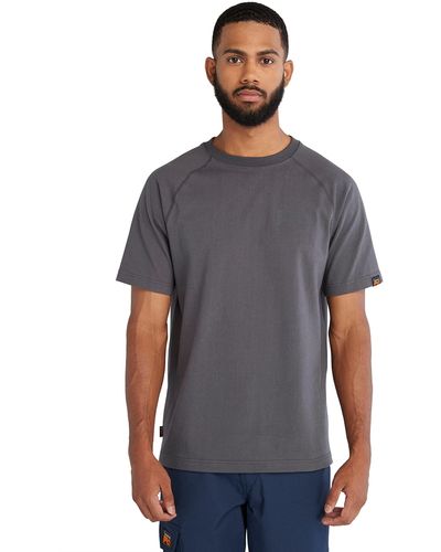 Timberland Core Reflective Pro Logo Short Sleeve T-shirt - Gray