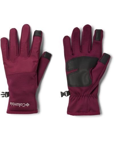 Columbia Wocloudcap Fleece Gloves - Purple