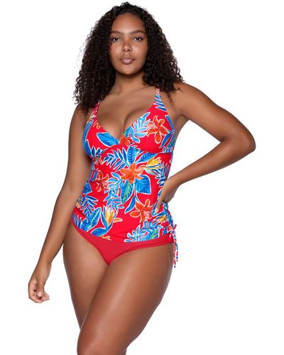 Sunsets Cassie Tankini - Red