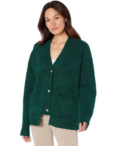 Kut From The Kloth Addie-button Front Cardigan - Green
