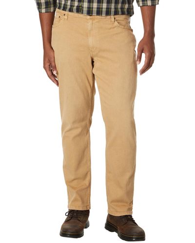 L.L. Bean Beanflex Jeans Standard Fit In Katahdin Brown - Natural