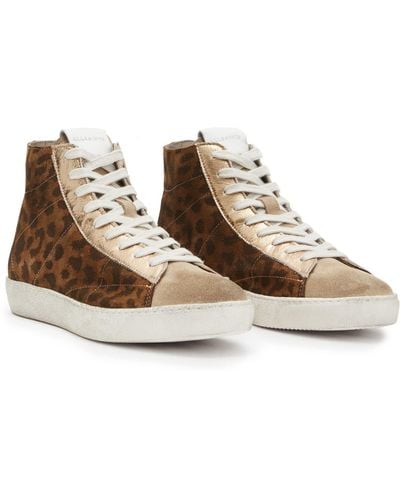 AllSaints Tundy Leopard High-top - Brown
