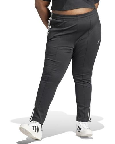 adidas Originals Plus Size Superstar Track Pants - Black