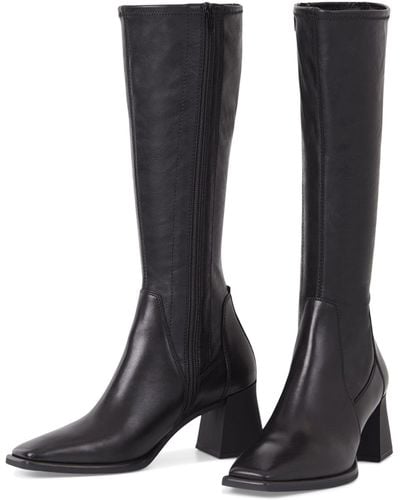 Vagabond Shoemakers Hedda Leather Tall Stretch Boot - Black