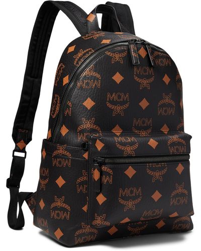 MCM Stark Maxi Monogrammed Vi Backpack Medium - Black