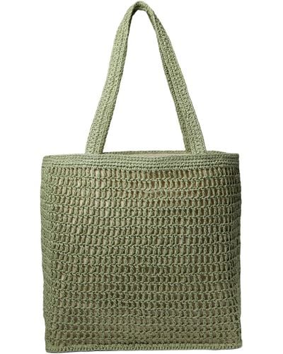 Madewell The Transport Tote: Straw Edition - Green