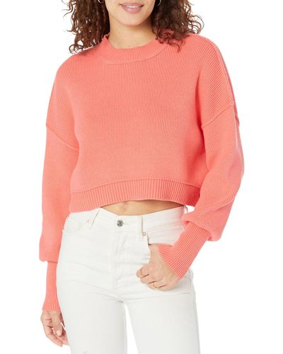 Free People Easy Street Crop Pullover - Red