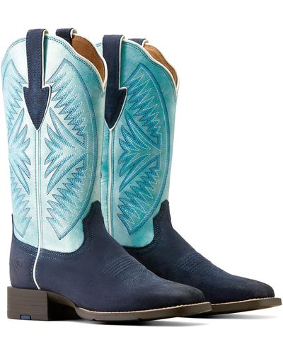 Ariat Round Up Ruidoso Western Boots - Blue