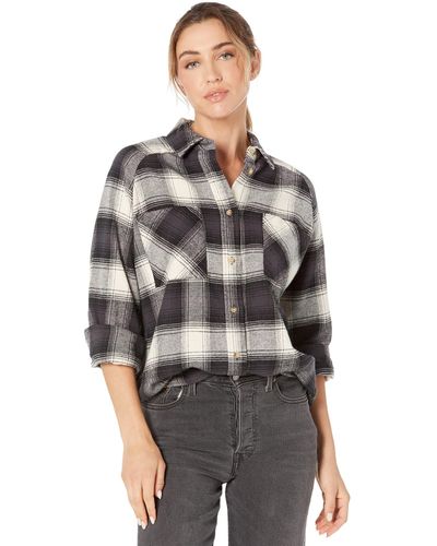 Rip Curl Count Flannel Shirt - Gray