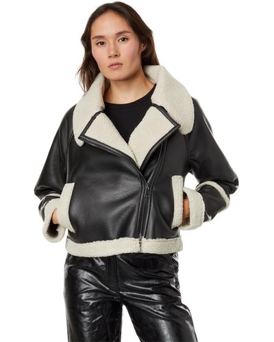 En Saison Chrisley Leather Jacket - Black