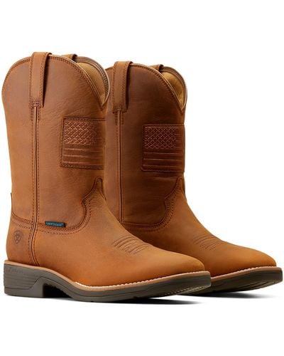 Ariat Ridgeback Country Waterproof Western Boots - Brown