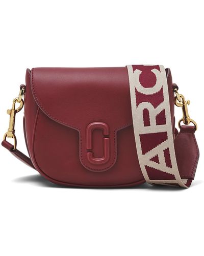 Marc Jacobs The J Marc Small Saddle Bag - Red