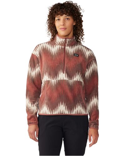 Mountain Hardwear Novelty Microchill Pullover - Red