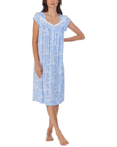 Eileen West Cap Sleeve Waltz Gown - Blue