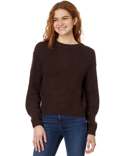 Madewell Directional-knit Wedge Sweater - Brown