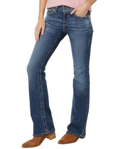 Ariat R.e.a.l. Perfect Rise Phoebe Bootcut Jeans In Canadian - Blue