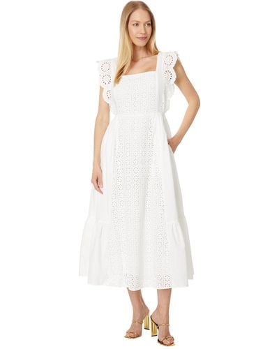 English Factory Eyelet Maxi Dress - White