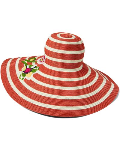 Kate Spade Embroidered Flower Sun Hat