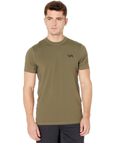 RVCA Va Sport Vent Short Sleeve Top - Green