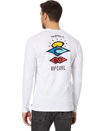Rip Curl Search Icon Long Sleeve Tee - White