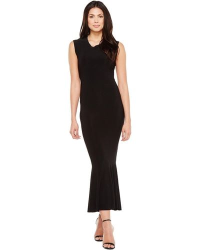 Norma Kamali Sleeveless Midcalf Fishtail Dress (black) Dress