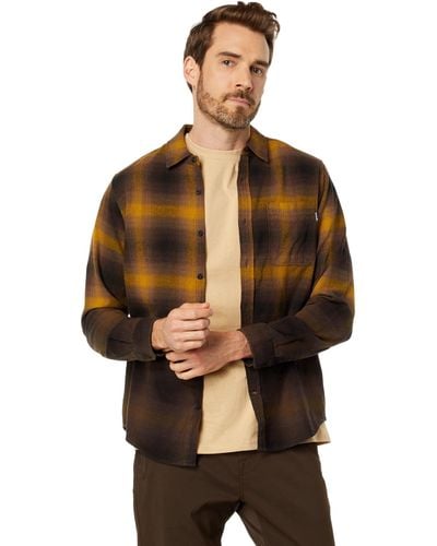 Hurley Portland Dip-dye Long Sleeve Flannel - Brown