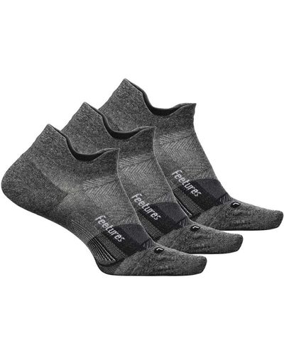 Feetures Elite Ultra Light No Show Tab 3-pair Pack - Black