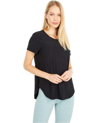 Beyond Yoga Featherweight On The Down Low Tee - Black