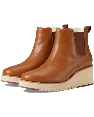 Cole Haan Zerogrand City Wedge Boot Waterproof - Brown