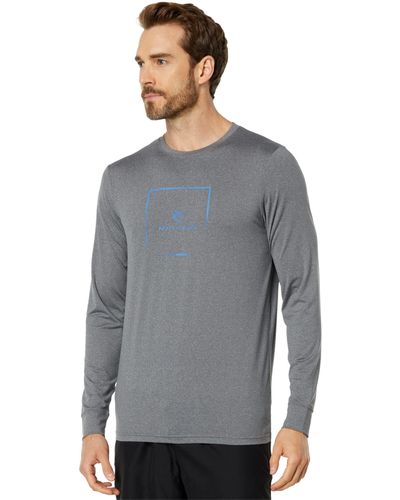 Rip Curl Corp Icon L/s Relaxed Fit Uv Tee - Gray