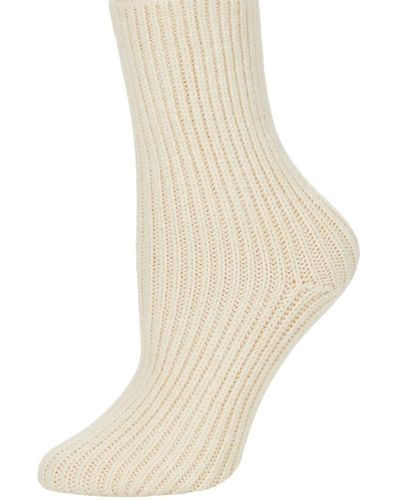 Eberjey The Ribbed Sock - Natural
