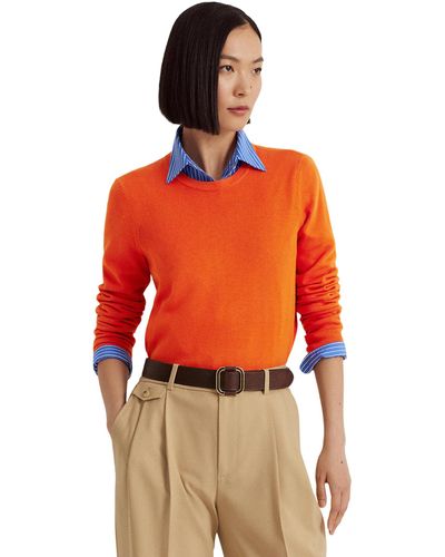 Lauren by Ralph Lauren Cotton-blend Sweater - Orange