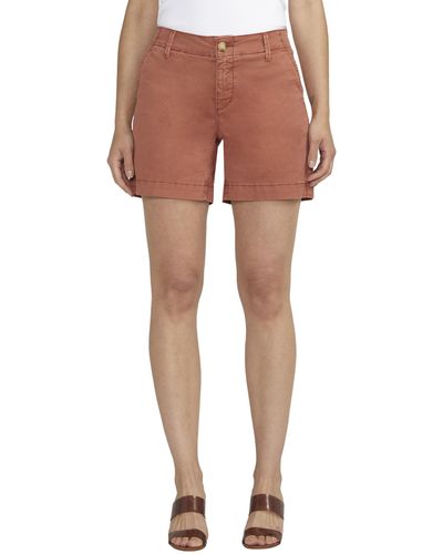 Jag Jeans Chino Shorts In Chutney - Red