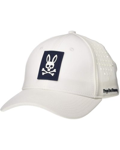 Psycho Bunny Golf Baseball Cap - White