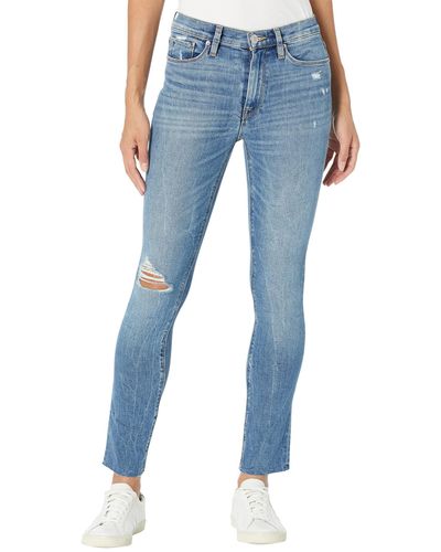 Hudson Jeans Barbara High-waist Super Skinny Ankle In Daybreak - Blue