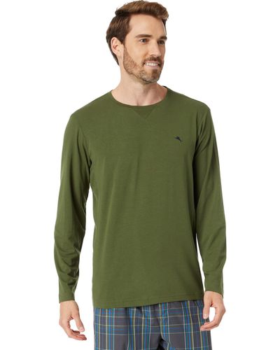 Tommy Bahama Knit Long Sleeve Top - Green