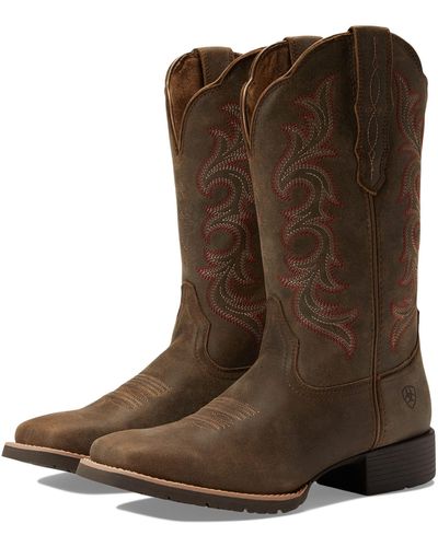 Ariat Hybrid Rancher Stretch Fit Western Boot - Brown