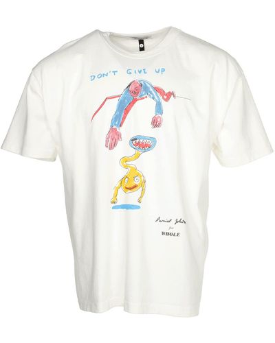 WHOLE Don't Give Up T-shirt - White