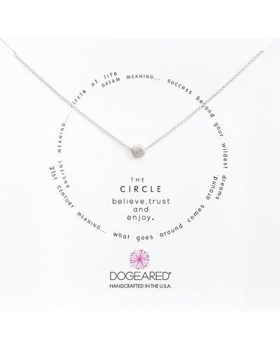 Dogeared Circle Necklace - Metallic